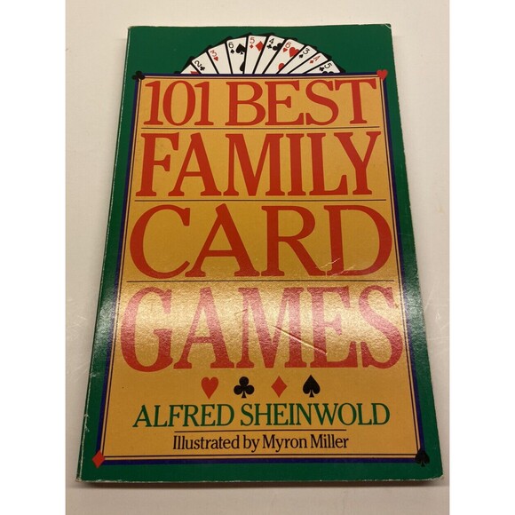 101 Best Family Card Games Paperback Book Vintage 1992 - Picture 1 of 5